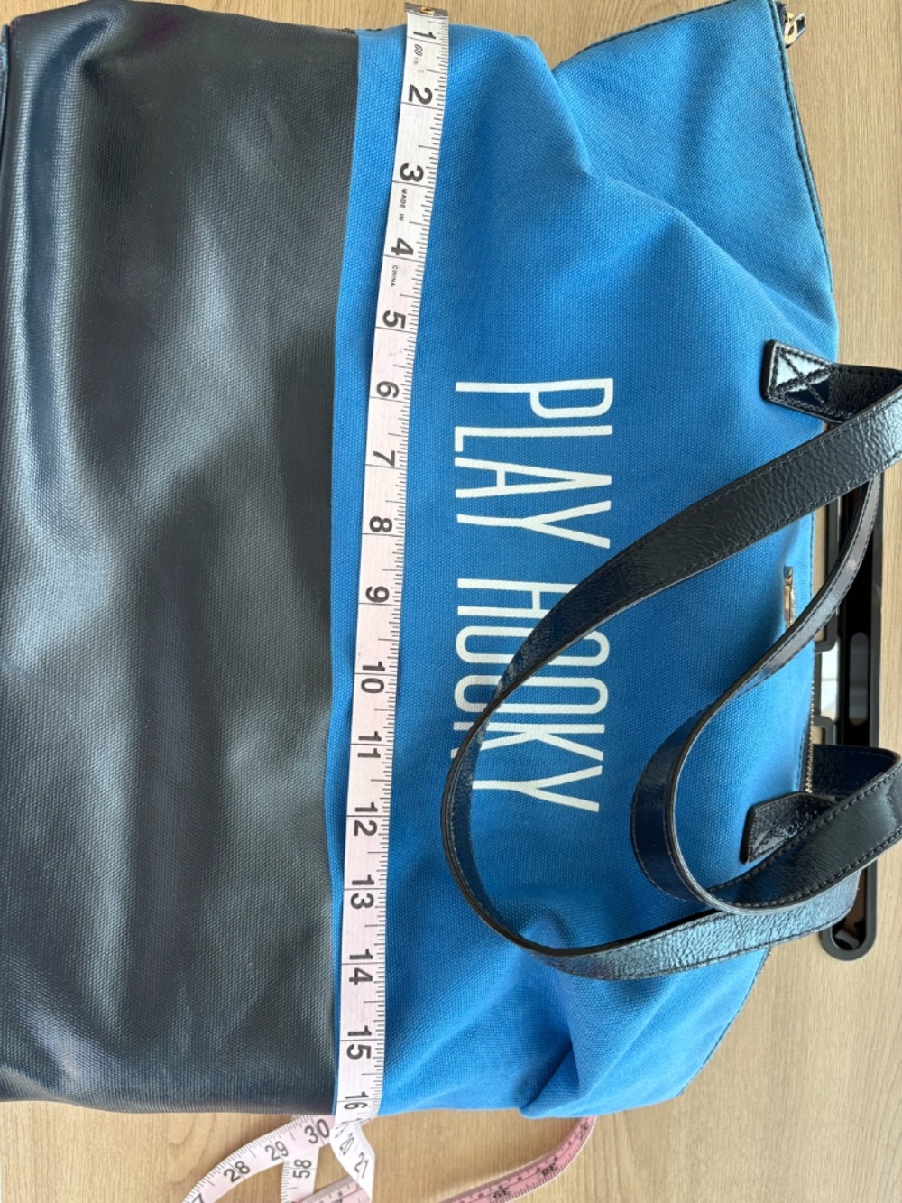 Kate Spade Play Hooky Canvas Tote Blue - Picture 10 of 16